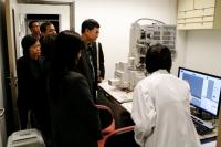 The delegates were guided to tour the core laboratories of our School